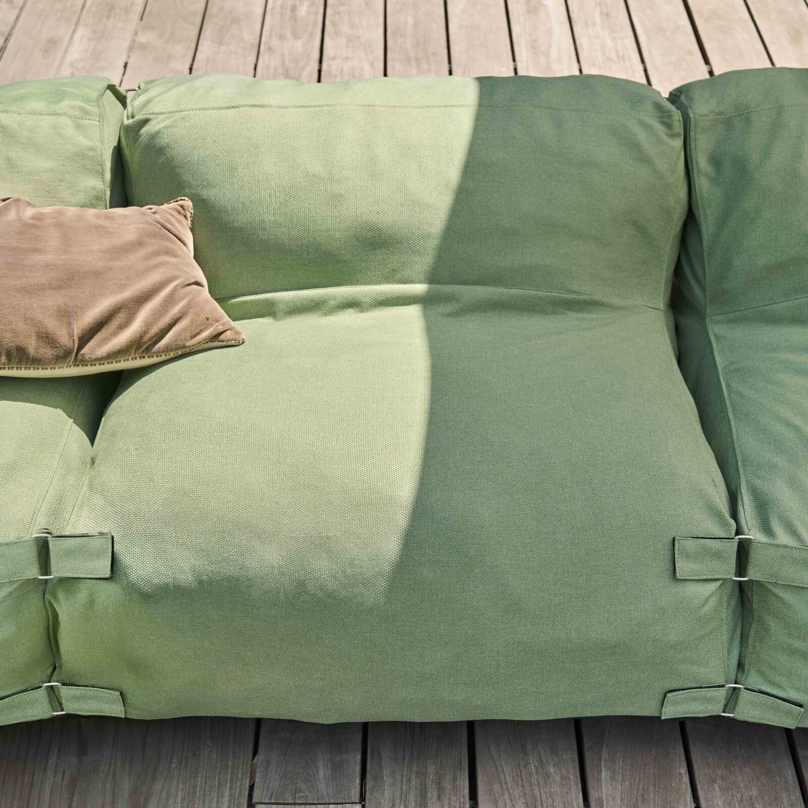 Divano modulare da esterno con 3 poltrone e 1 chaise longue