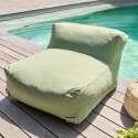 Divano modulare da esterno con 1 poltrona e 1 chaise longue