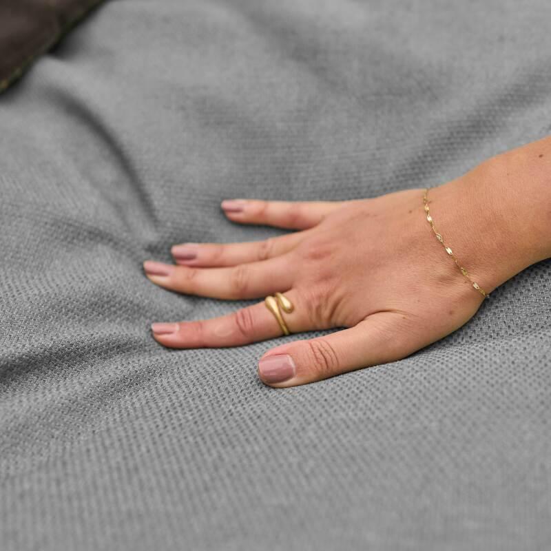 Divano modulare da esterno con 1 poltrona e 1 chaise longue