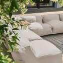 Divano modulare da esterno con 5 poltrone, 1 poltrona angolare, 1 chaise longue e 1 pouf