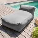 Divano modulare da esterno con 3 poltrone, 1 poltrona angolare, 1 chaise longue e 1 pouf