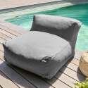 Divano modulare da esterno con 3 poltrone, 1 poltrona angolare, 1 chaise longue e 1 pouf