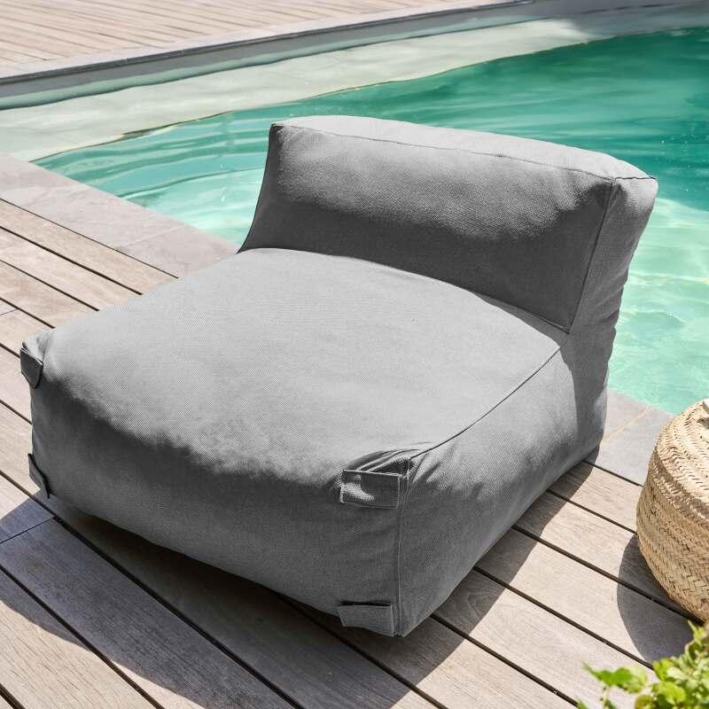 Divano modulare da esterno con 3 poltrone, 1 poltrona angolare, 1 chaise longue e 1 pouf (3/7)