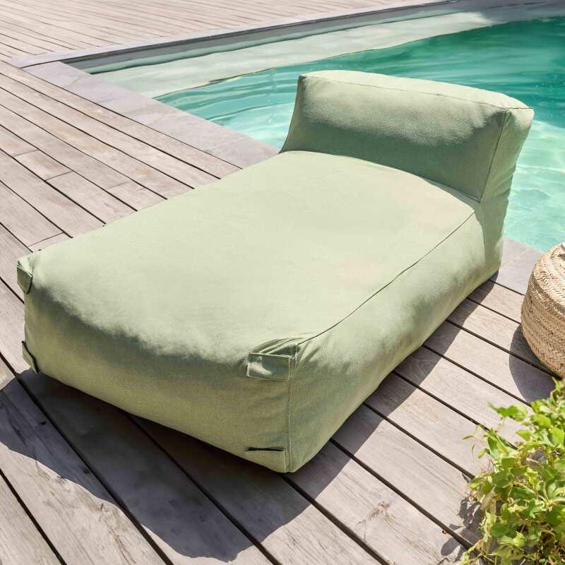 Divano modulare da esterno con 2 poltrone, 1 poltrona angolare, 1 chaise longue e 1 pouf (2/7)