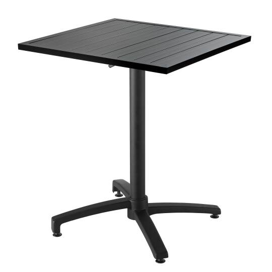 Tavolo da giardino quadrato (70 x 70 cm) in alluminio