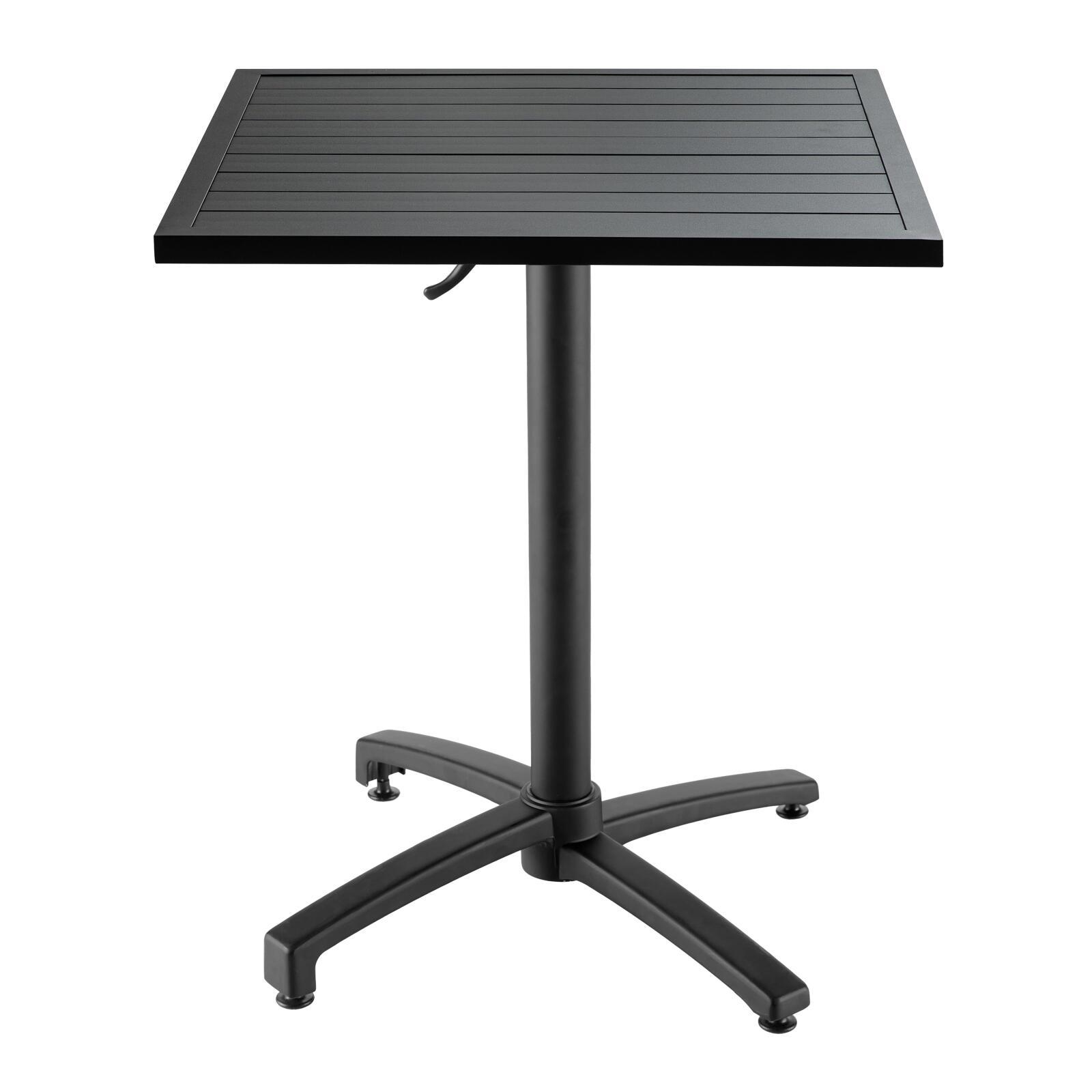 Tavolo da giardino quadrato (70 x 70 cm) in alluminio