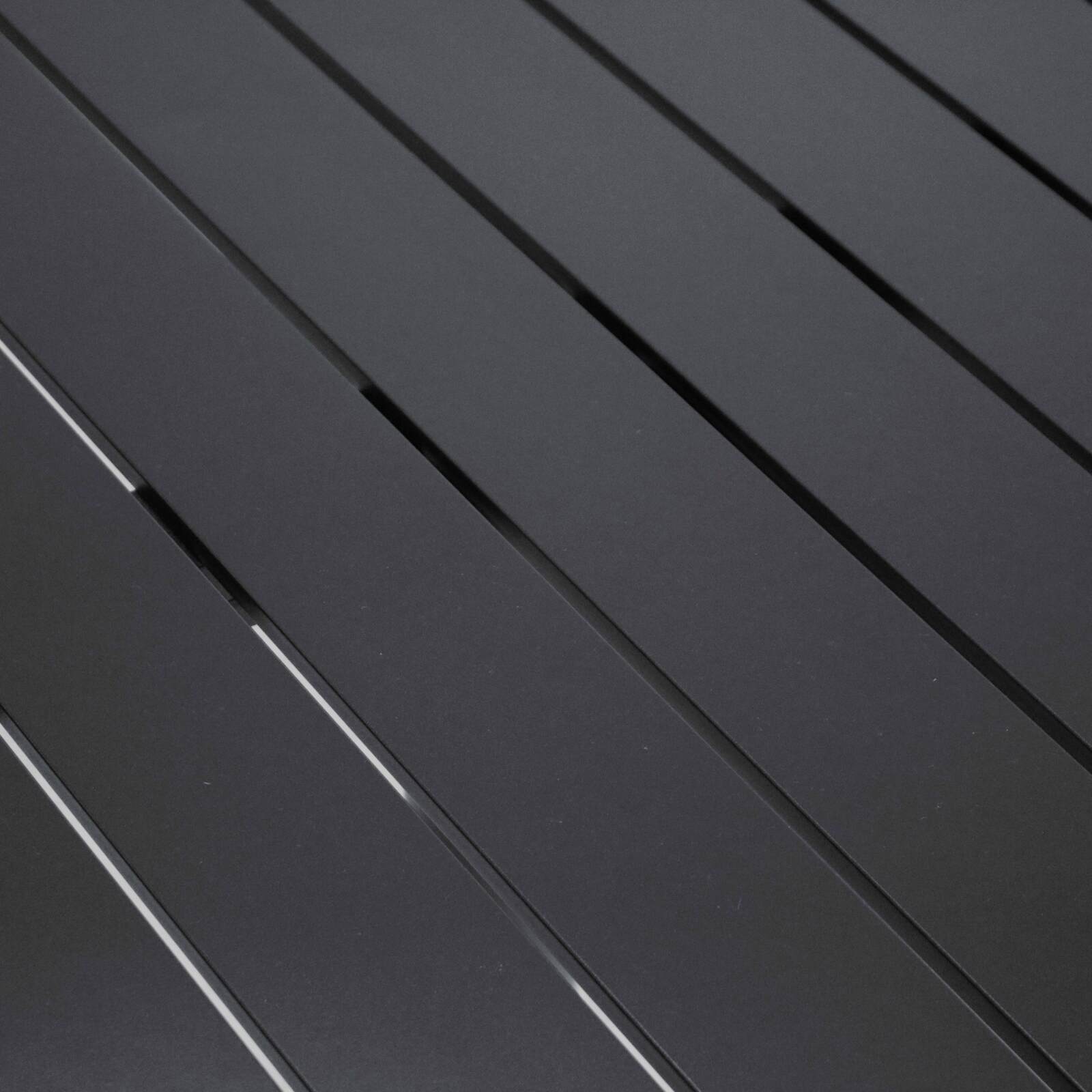 Tavolo da giardino quadrato (70 x 70 cm) in alluminio