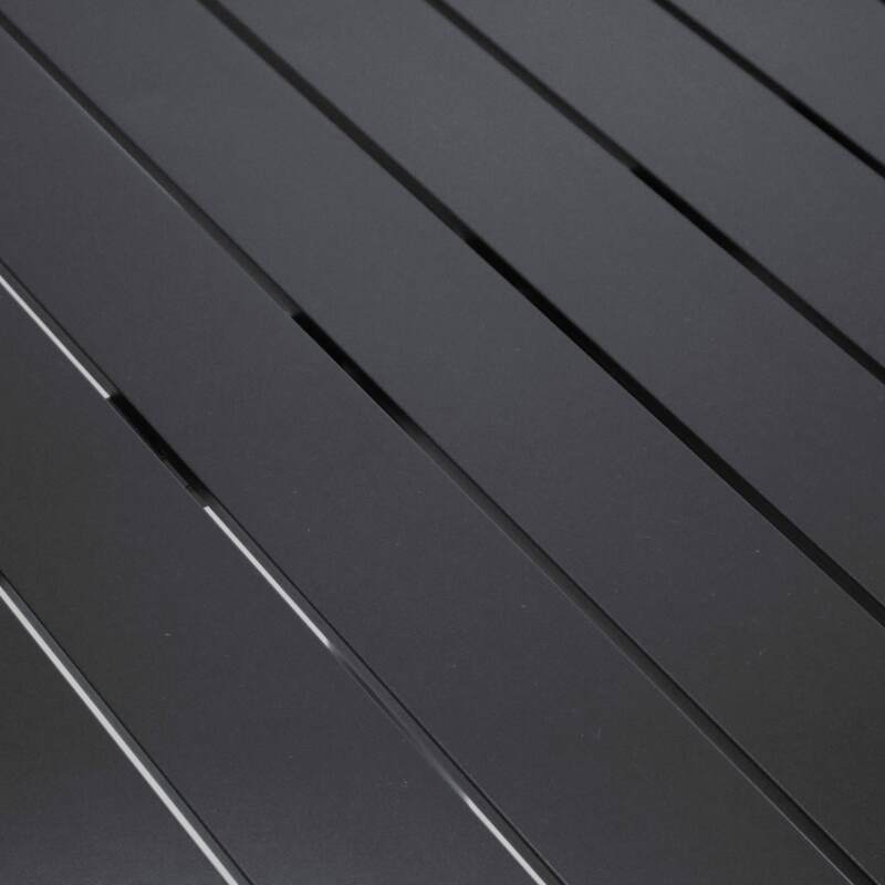 Tavolo da giardino quadrato (70 x 70 cm) in alluminio