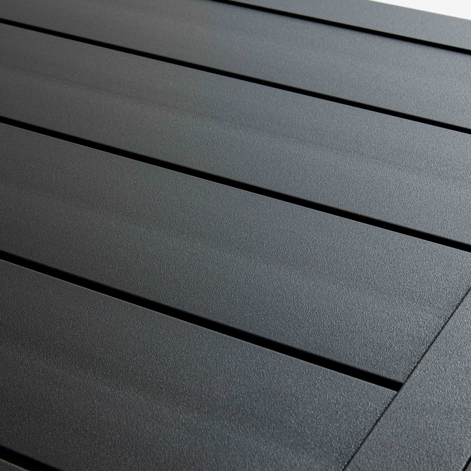 Tavolo da pranzo alto (60 x 60 x 110 cm) in alluminio nero