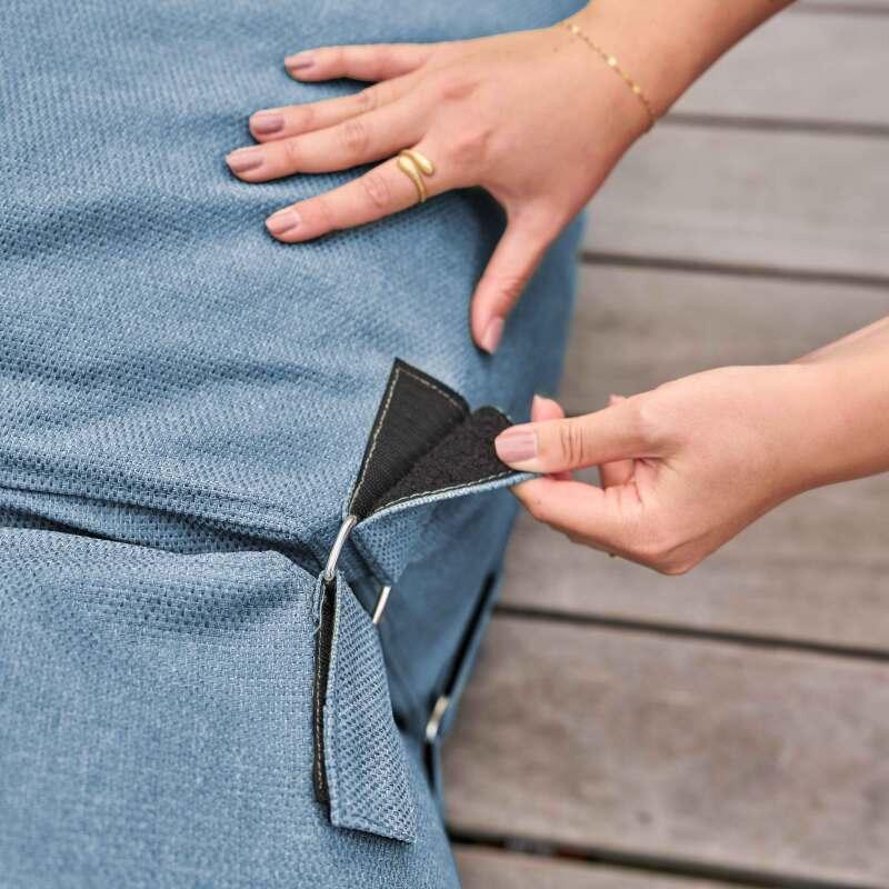 Divano modulare da esterno con 2 poltrone e 2 poltrone angolari (5/6)