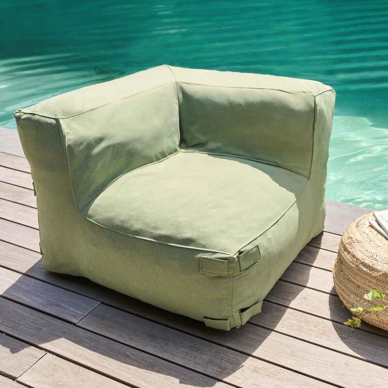 Divano modulare da esterno con 5 poltrone, 2 poltrone angolari e 1 pouf (4/7)