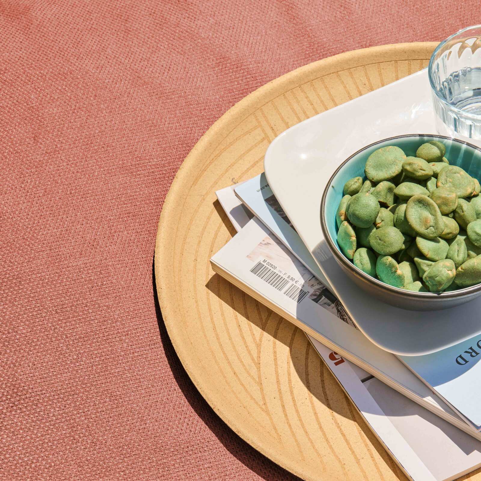 Pouf per divano modulare da esterno