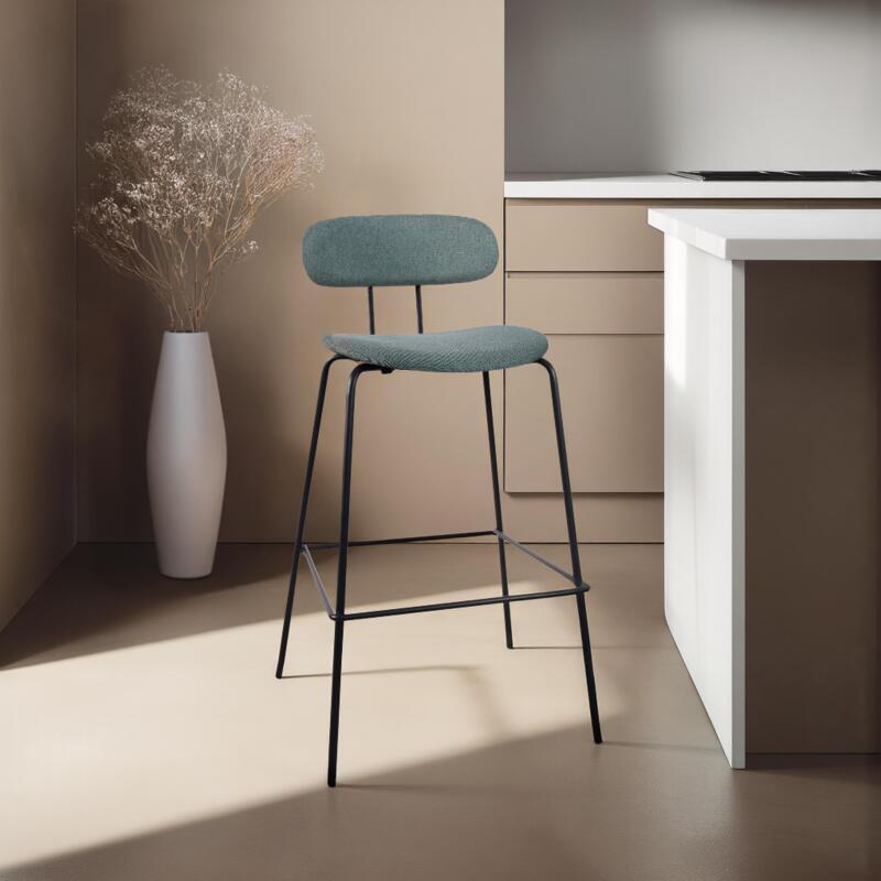 Set di 2 seggioloni in acciaio e legno