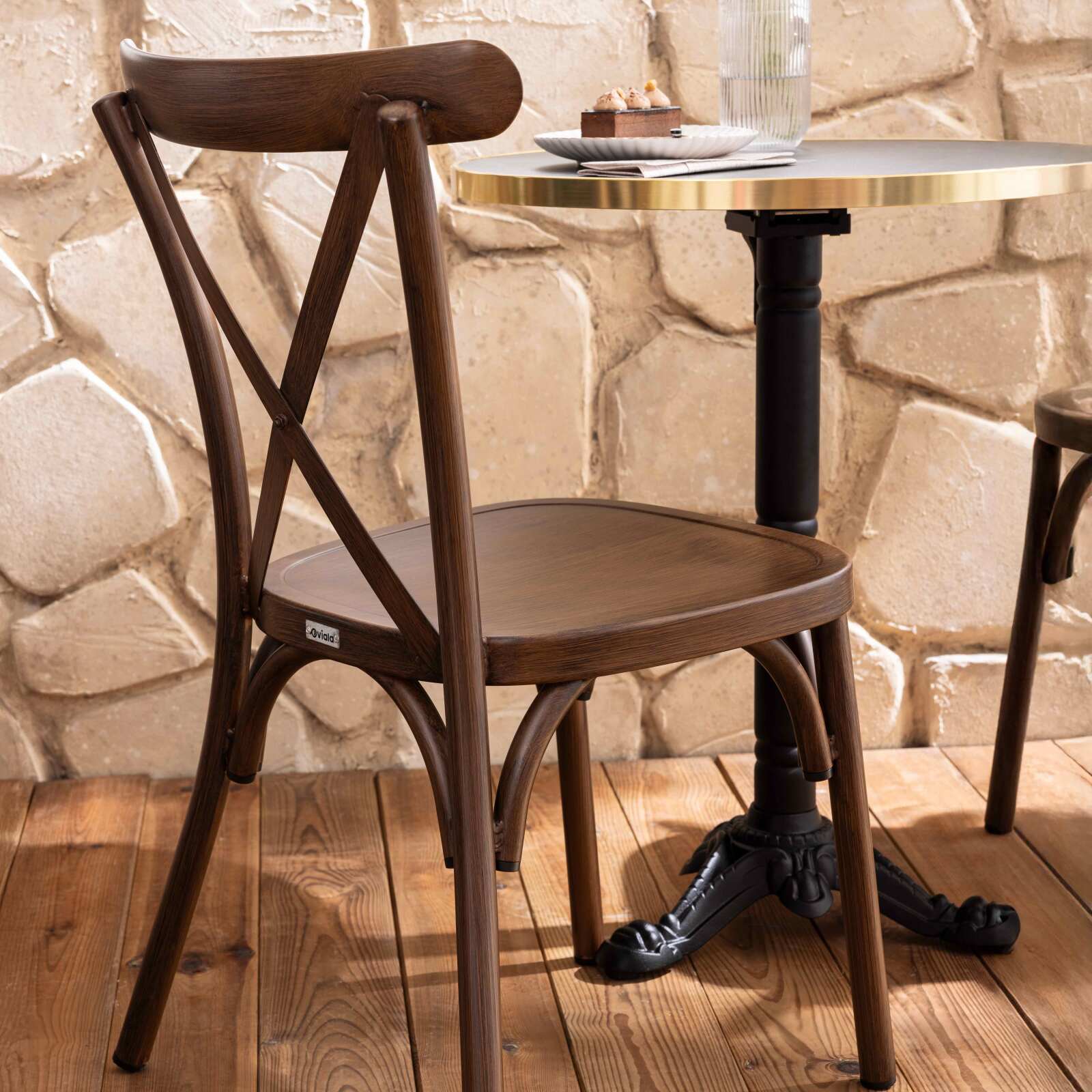 Sedia da giardino in alluminio Sedia da giardino in alluminio