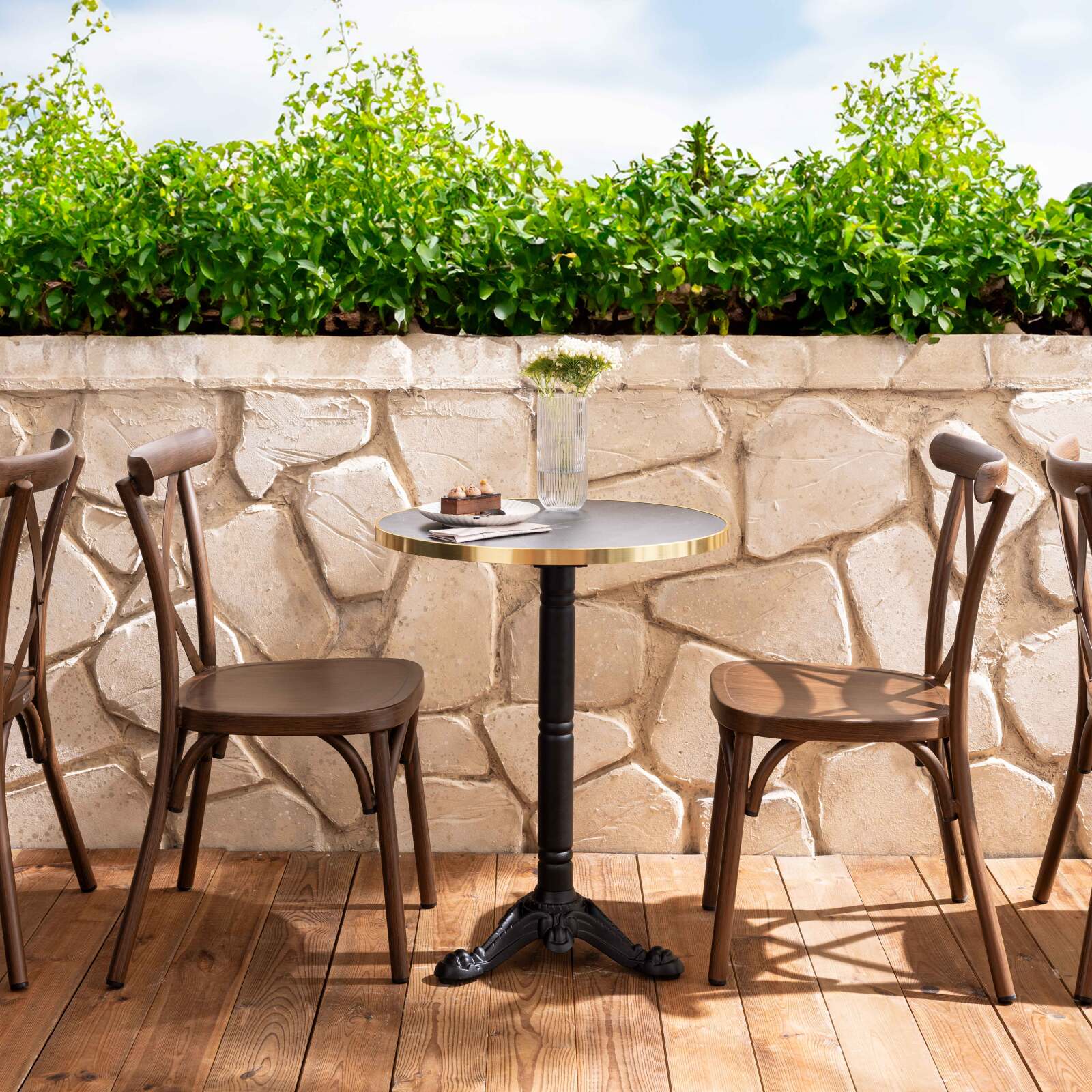 Sedia da giardino in alluminio