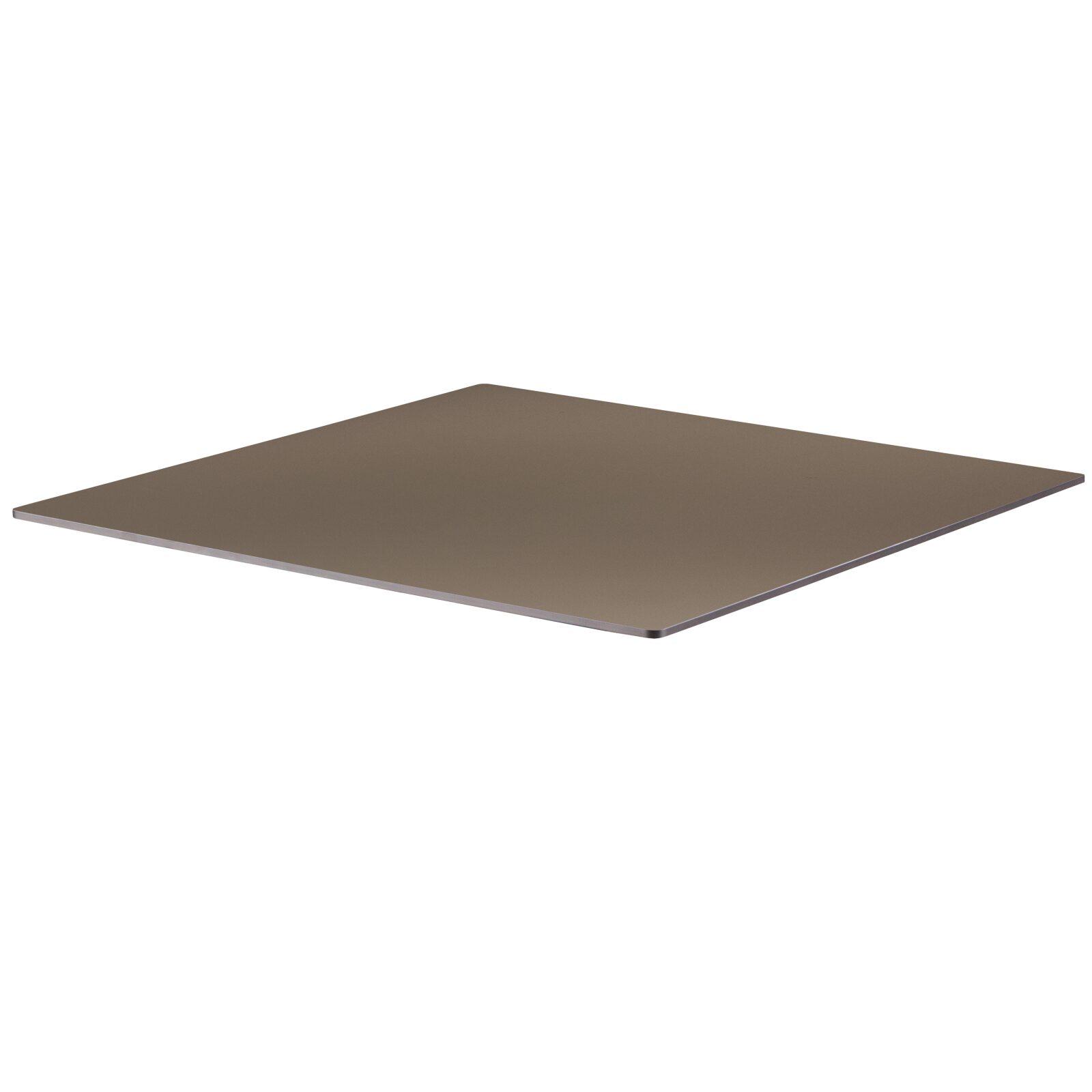 Piano del tavolo quadrato 60 x 60 cm in HPL