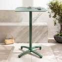 Tavolo alto da esterno in alluminio 60x60x108 cm - Lifestyle