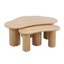 Tavolino impilabile in MDF con decoro melaminico