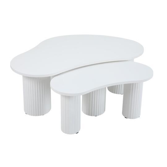 Tavolino impilabile in MDF con decoro melaminico