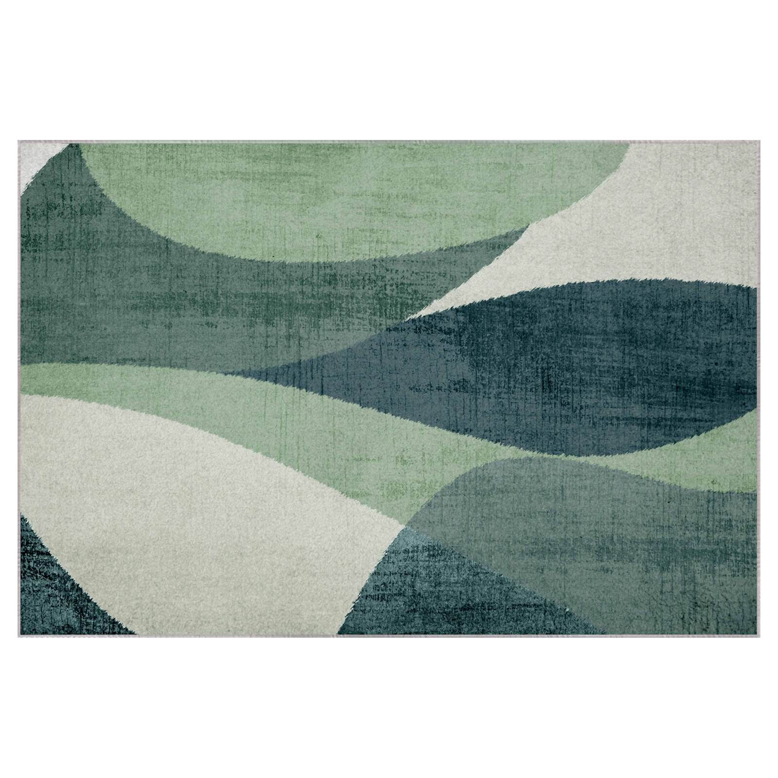 Tappeto rettangolare in ciniglia di poliestere a pelo corto 