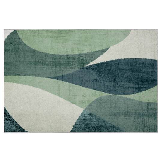 Tappeto rettangolare in ciniglia di poliestere a pelo corto