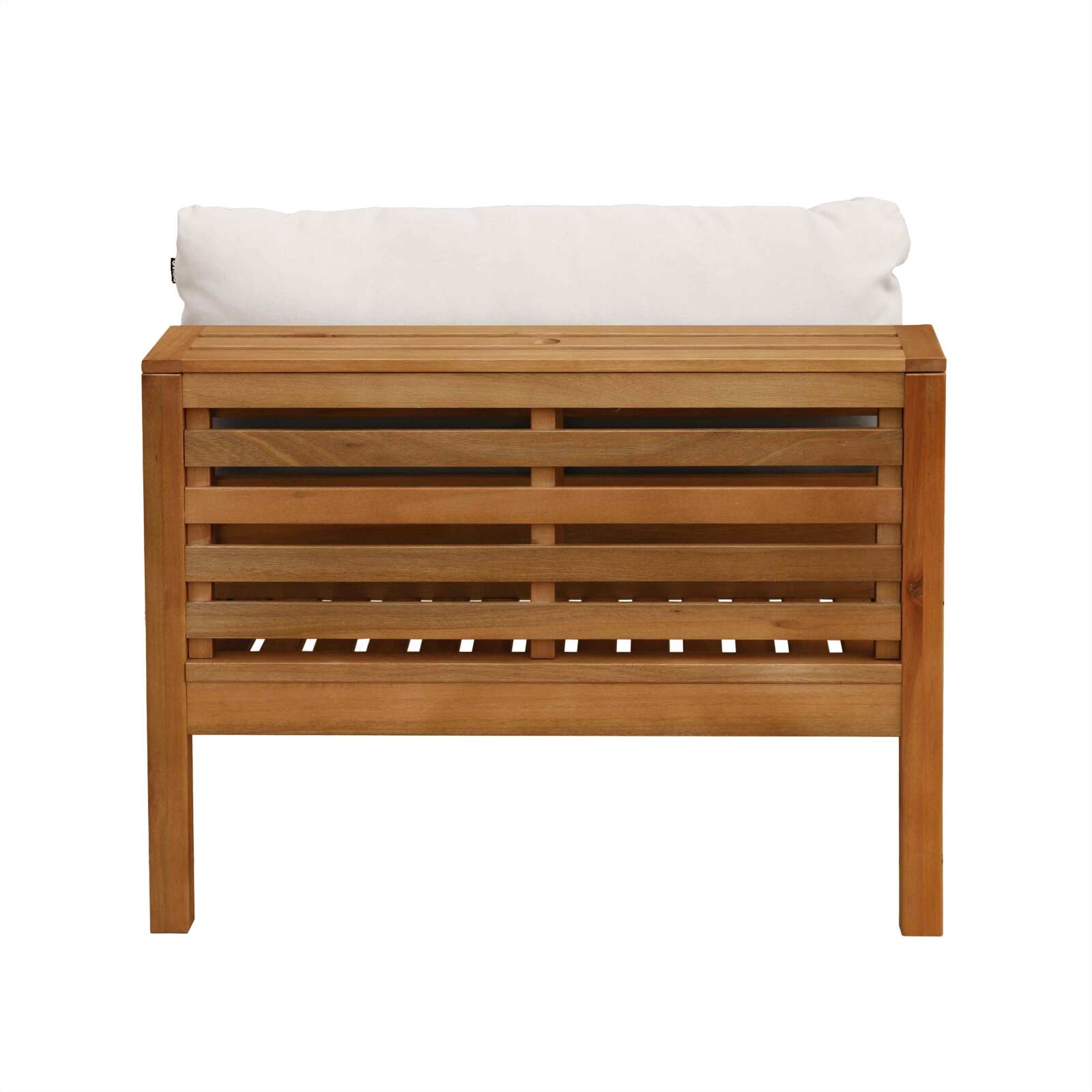 Poltroncina bassa da giardino in legno di eucalipto FSC®