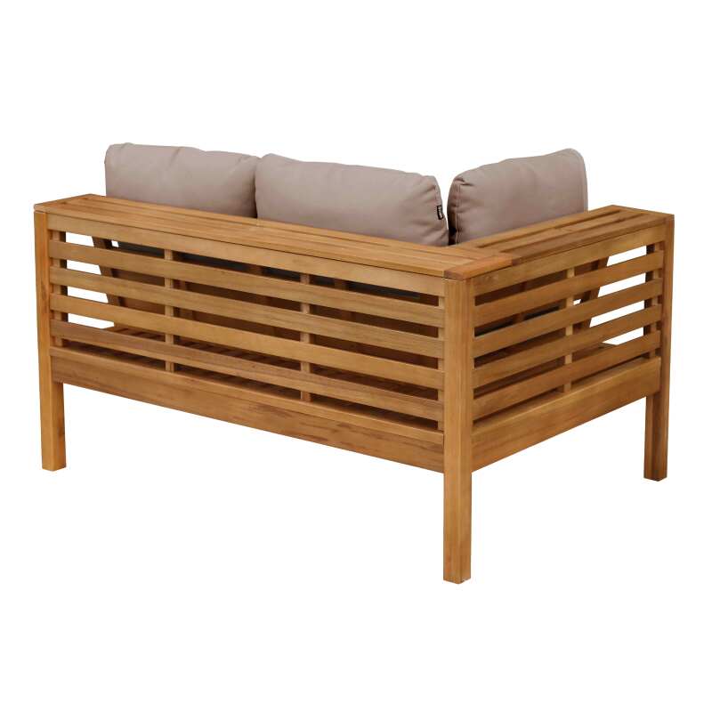 Divano da esterno basso sinistro in legno di eucalipto FSC®