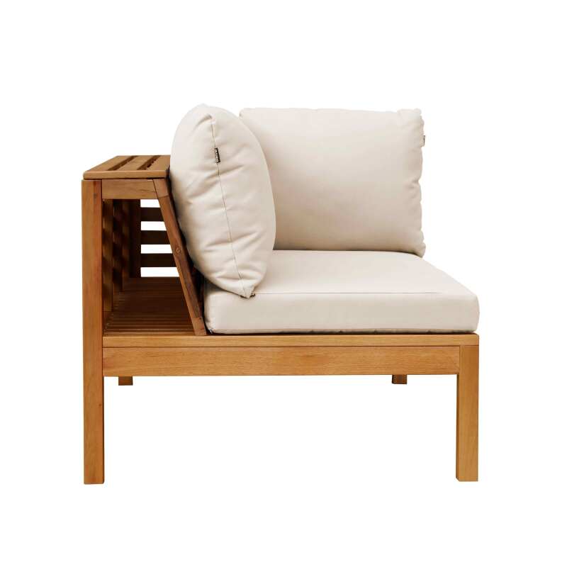 Divano da esterno basso dritto in legno di eucalipto FSC® (4/7)