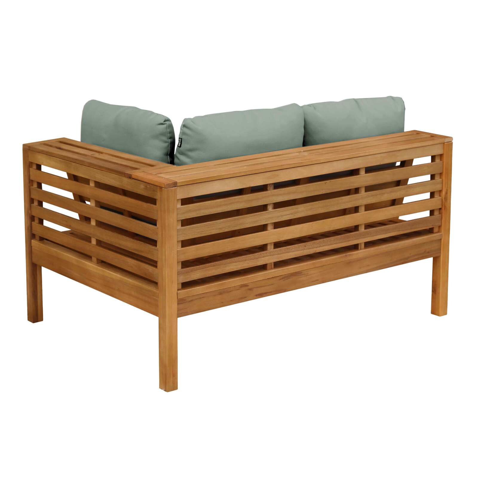 Divano da esterno basso dritto in legno di eucalipto FSC®