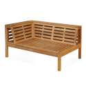 Salotto da giardino basso a 8 posti con tavolo in legno di eucalipto FSC®