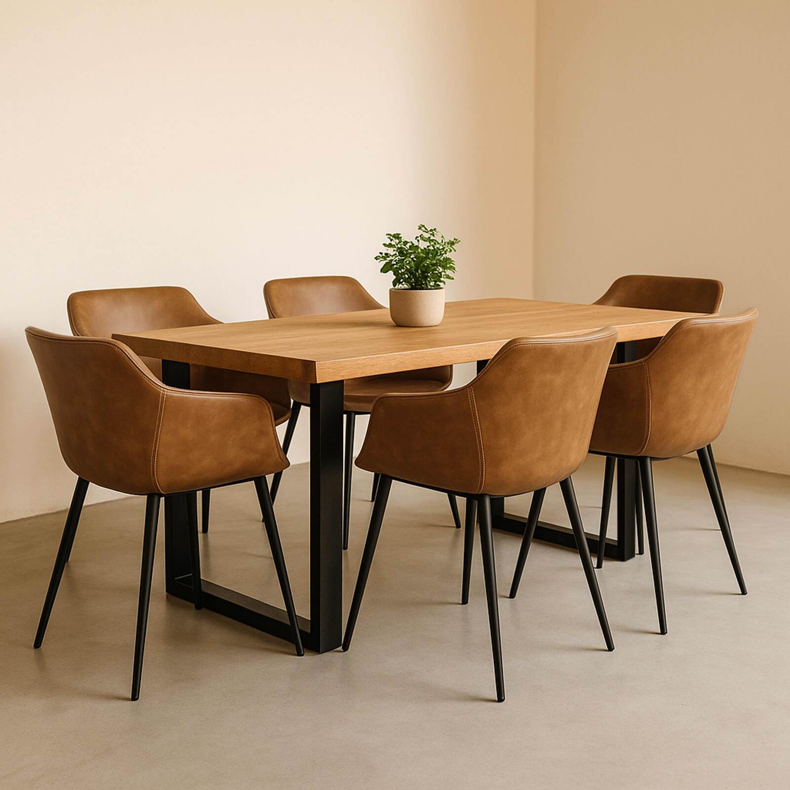 Set di 2 poltrone industriali in acciaio e tessuto rivestito