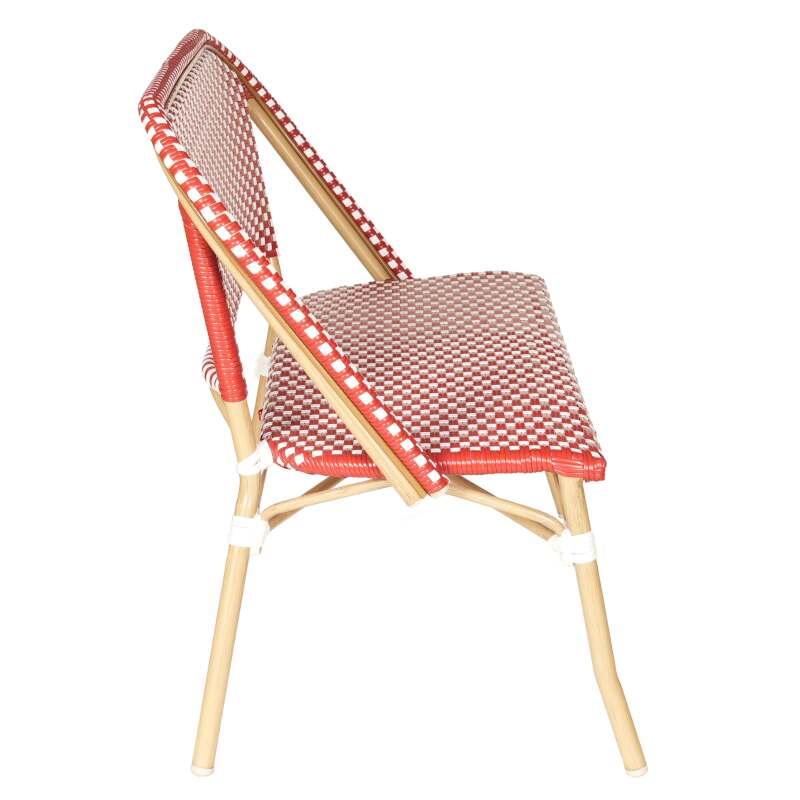 Panca da giardino in alluminio e rattan sintetico 