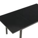 Tavolo da pranzo rettangolare (120/160 x 80 x 75 cm) in MDF con finitura melaminica