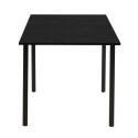 Tavolo da pranzo rettangolare (120/160 x 80 x 75 cm) in MDF con finitura melaminica