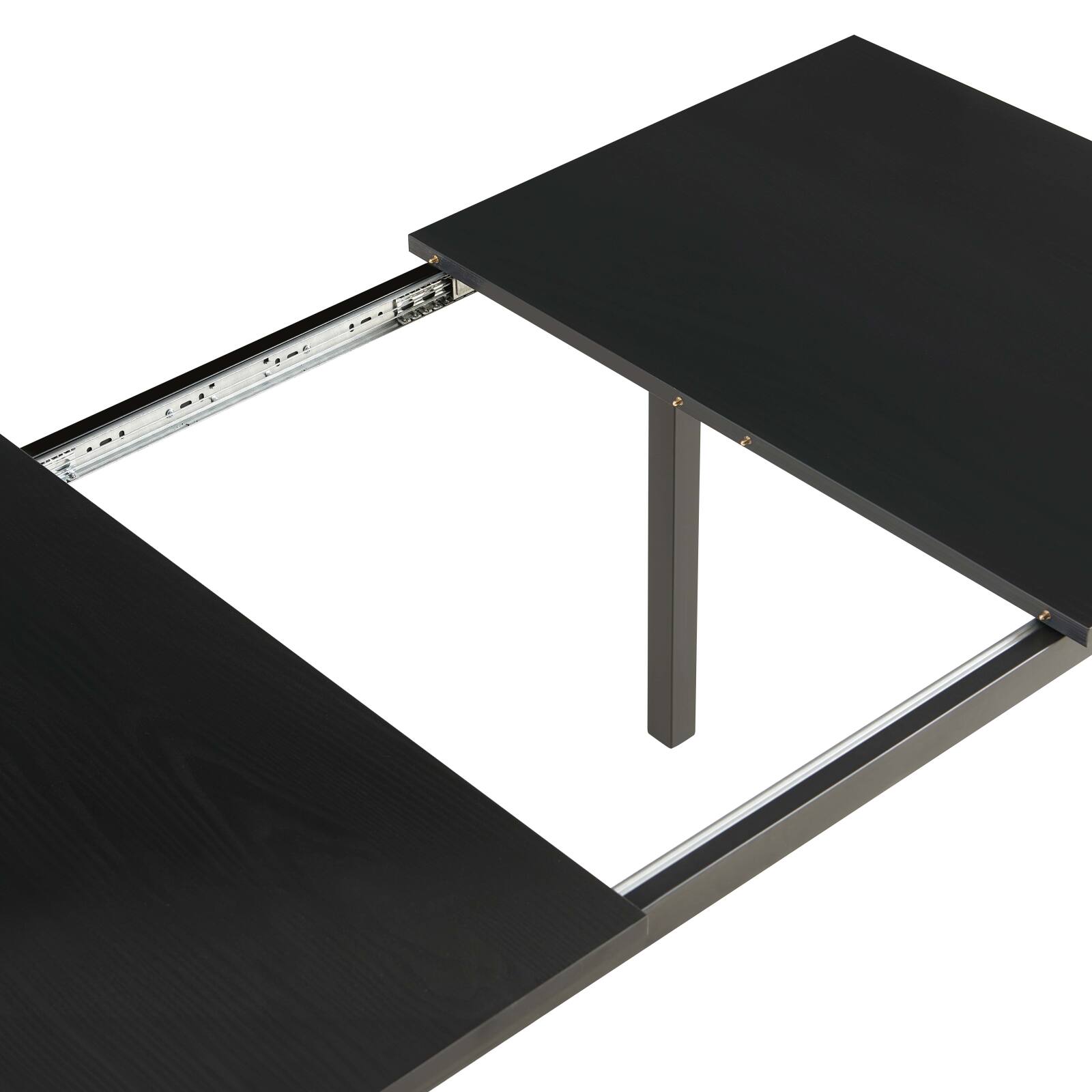 Tavolo da pranzo rettangolare (120/160 x 80 x 75 cm) in MDF con finitura melaminica 