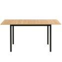Tavolo da pranzo rettangolare (120/160 x 80 x 75 cm) in MDF con finitura melaminica