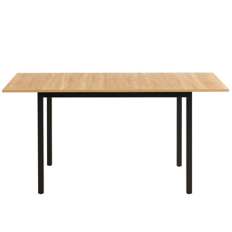 Tavolo da pranzo rettangolare (120/160 x 80 x 75 cm) in MDF con finitura melaminica
