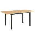 Tavolo da pranzo rettangolare (120/160 x 80 x 75 cm) in MDF con finitura melaminica