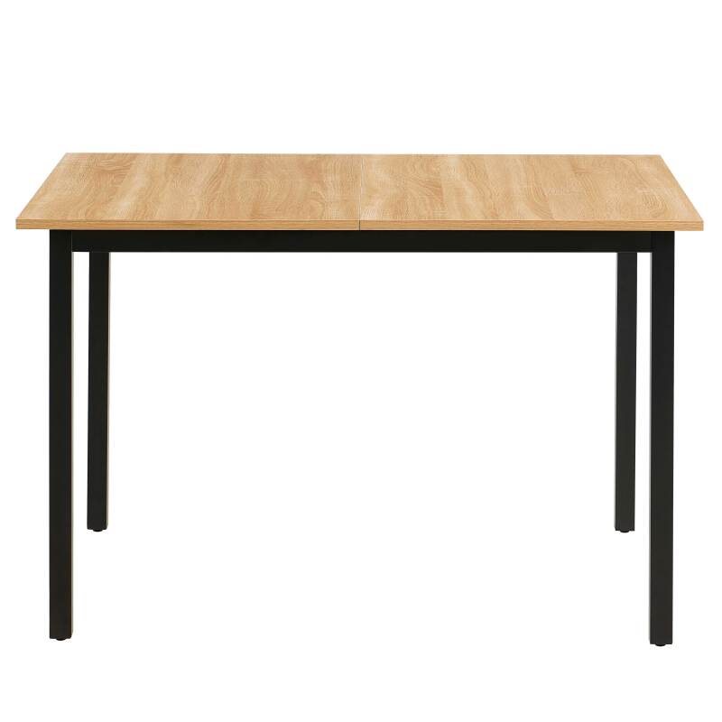 Tavolo da pranzo rettangolare (120/160 x 80 x 75 cm) in MDF con finitura melaminica