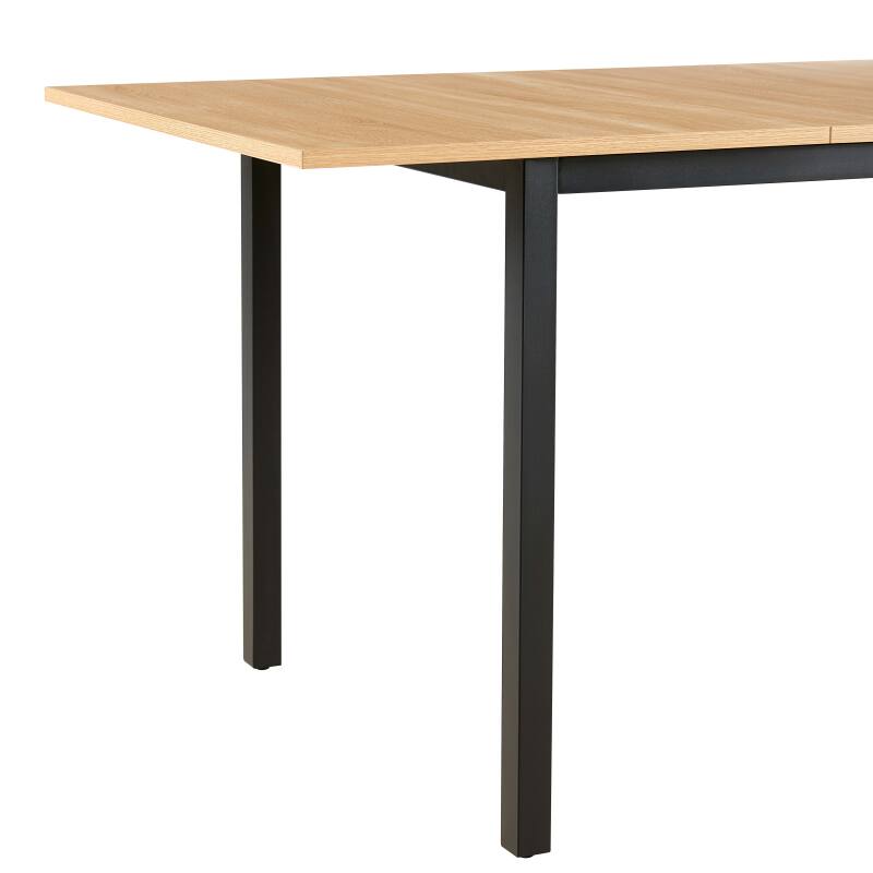 Tavolo da pranzo rettangolare (120/160 x 80 x 75 cm) in MDF con finitura melaminica