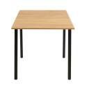Tavolo da pranzo rettangolare (120/160 x 80 x 75 cm) in MDF con finitura melaminica