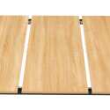 Tavolo da pranzo rettangolare (120/160 x 80 x 75 cm) in MDF con finitura melaminica