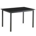 Tavolo da pranzo rettangolare (120/160 x 80 x 75 cm) in MDF con finitura melaminica