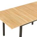Tavolo da pranzo rettangolare (120/160 x 80 x 75 cm) in MDF con finitura melaminica