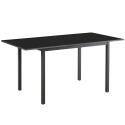 Tavolo da pranzo rettangolare (120/160 x 80 x 75 cm) in MDF con finitura melaminica