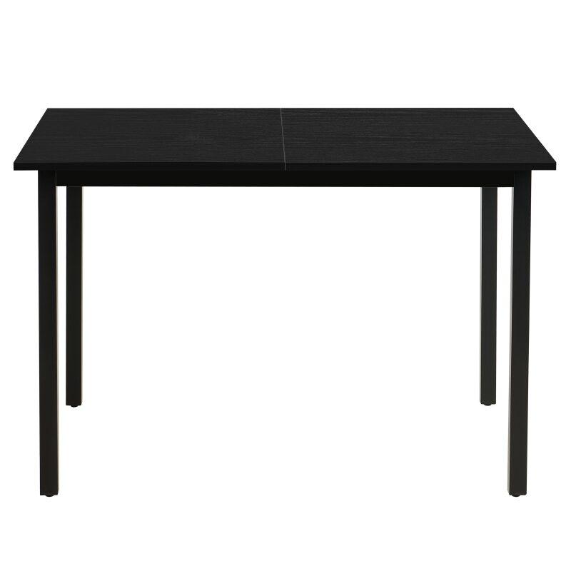Tavolo da pranzo rettangolare (120/160 x 80 x 75 cm) in MDF con finitura melaminica