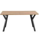 Tavolo da pranzo rettangolare allungabile (160/240 x 90 x 76 cm) in MDF con decoro melaminico