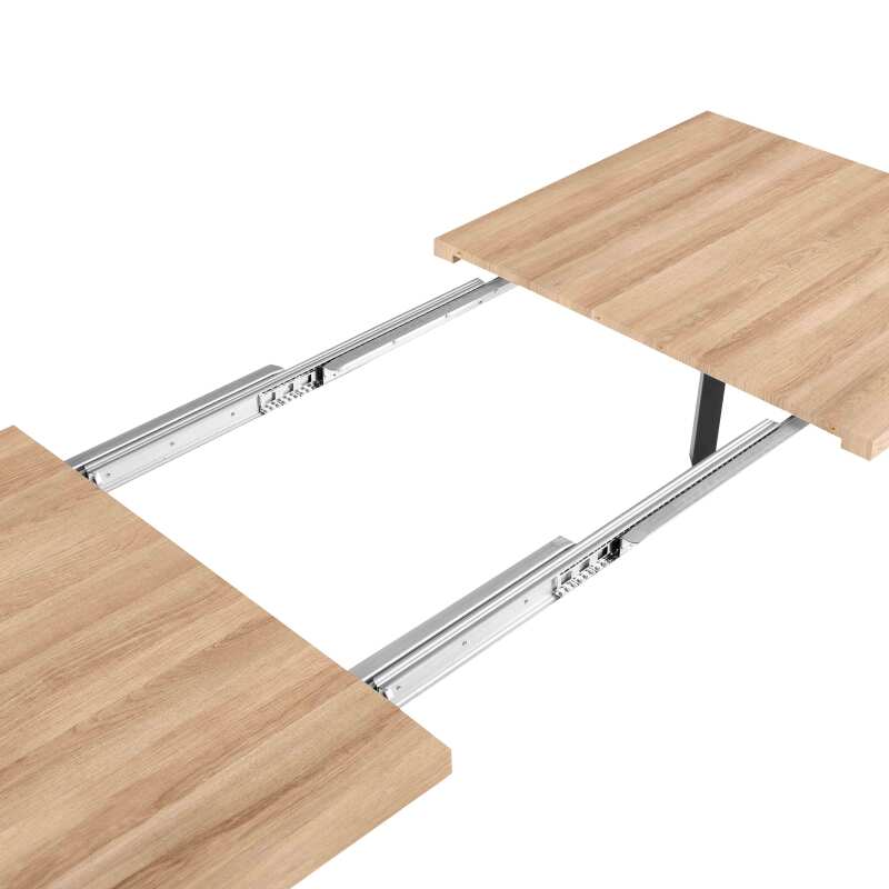 Tavolo da pranzo rettangolare allungabile (160/240 x 90 x 76 cm) in MDF con decoro melaminico