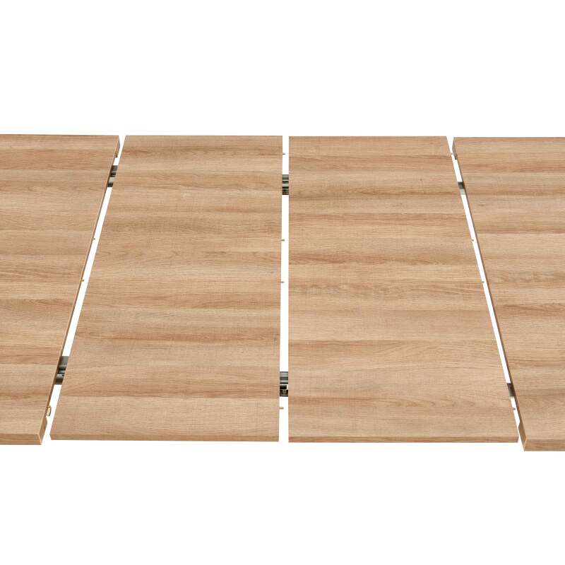 Tavolo da pranzo rettangolare allungabile (160/240 x 90 x 76 cm) in MDF con decoro melaminico