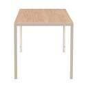 Tavolo da pranzo 140 x 80 x 76,5 cm in MDF con finitura melaminica